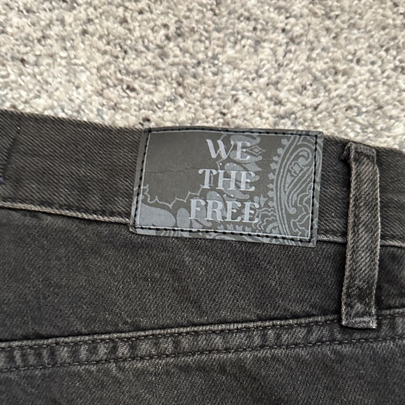 NWT We the Free by Free People Ripple Wide-Leg Crop Jeans ~ Fade to Black - Picture 12 of 13